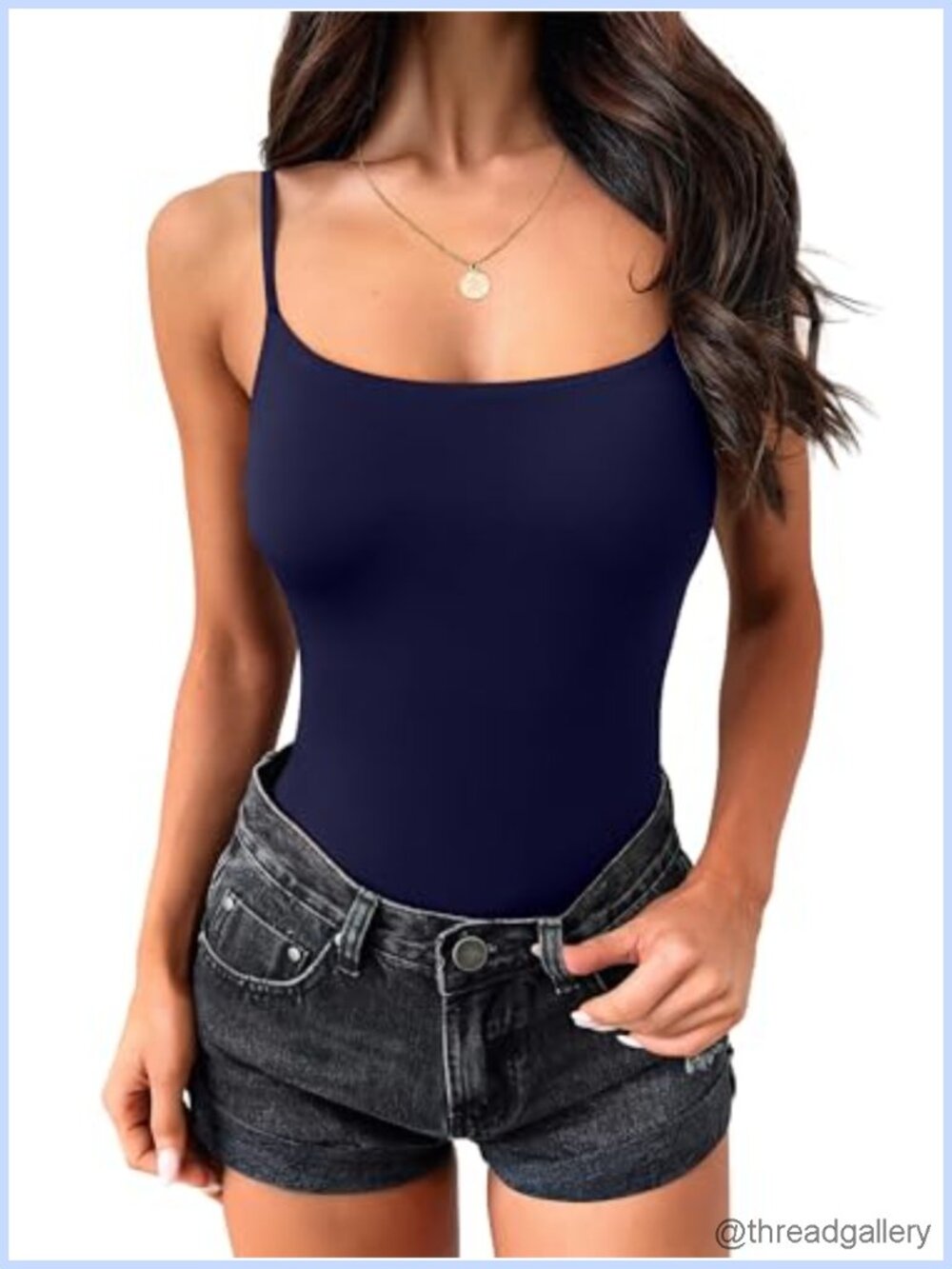 Womens Double Lined Sleeveless Tank Top Camisole